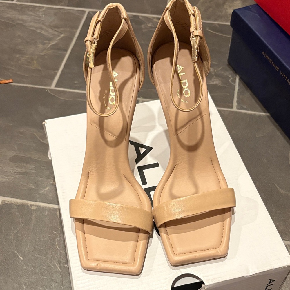 ALDO Beige Strappy Heels